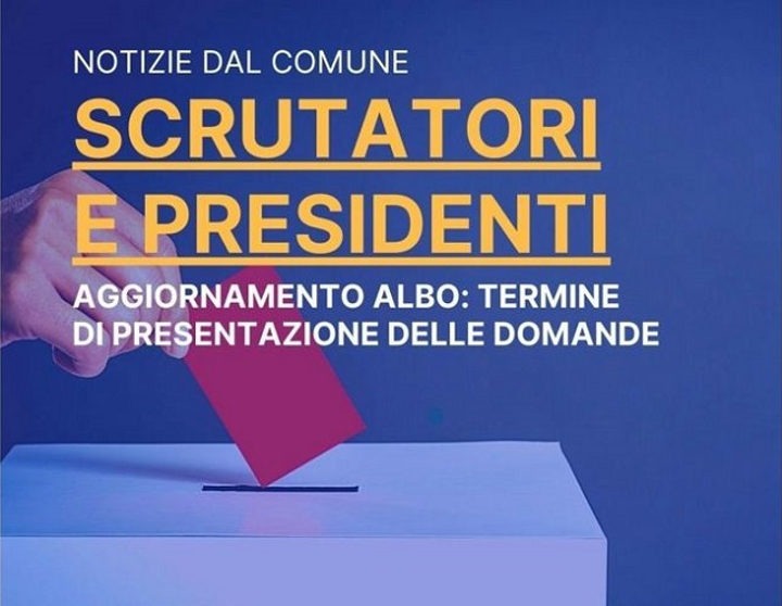 Iscrizione nell’Albo per i ruoli di scrutatore e presidente di seggio elettorale